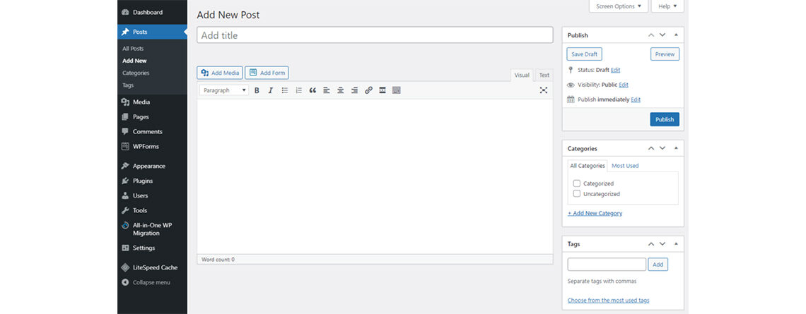 wordpress άρθρο