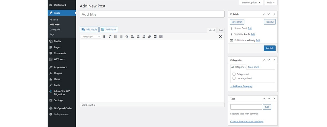 wordpress άρθρο
